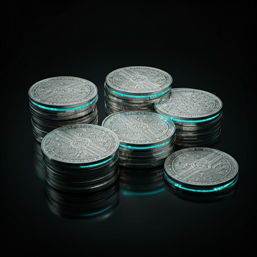 Custom silver coin with corporate engraving